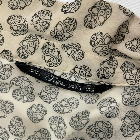 Zara Skull Long Sleeve Button Up - Picture 5 of 6